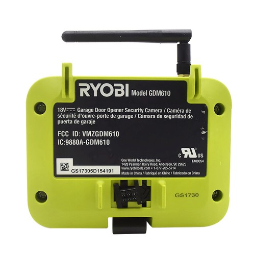 Ryobi GDM610 Garage Security Camera