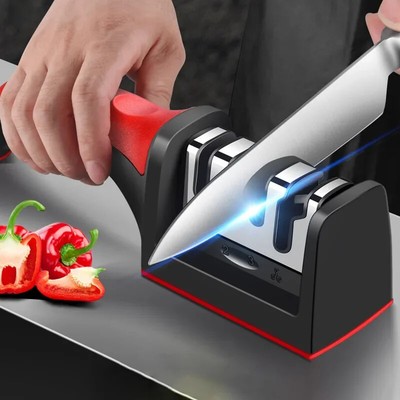 Kitchen 4-Segment Knife Sharpener Household Multi-Functional Hand-Held 4-Purpose