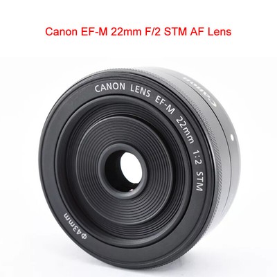 Original Canon EF-M 22mm F/2 STM AF Lens EOS EF-M Mount Black