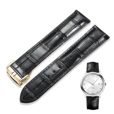 18 19 20 21 22mm Leather Watch Strap For Omega Seamaster Speedmaster Ocean