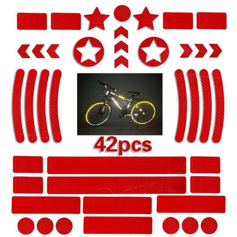 Reflector Bike Reflective Stickers Film Decal Tape Wheel Sticker