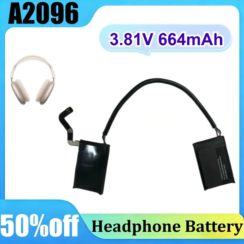 A2096 3.81V 664mAh for AirPods Max A2165 Over-ear Bluetooth Headphone Battery