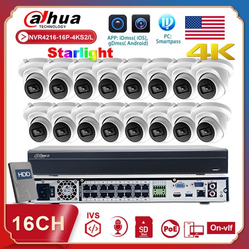 Starlight Mic 16poe 4k Nvr Lot