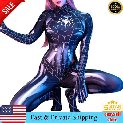 Sexy Lingerie Spider Women Cosplay Costume Jumpsuit Spiderman Bodysuit Halloween
