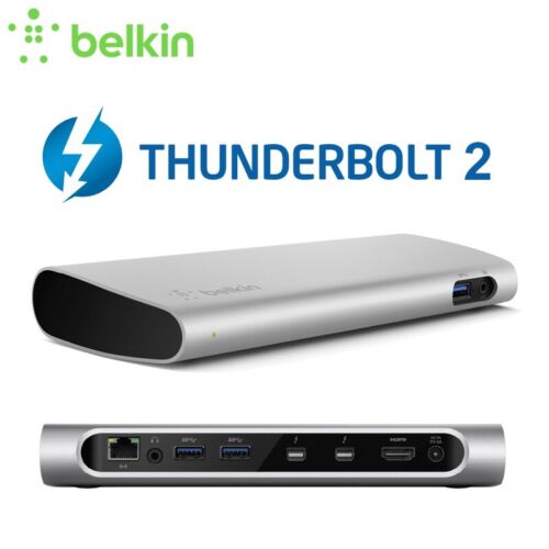 Belkin Thunderbolt 2 Express HD Dock with 1-Meter Thunderbolt Data Transfer  Cable, Mac and PC Compatible (F4U085tt)