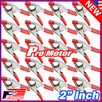 Lot 2'' inch Heavy Duty Metal Spring Clamps Tips DIY Small Tool Clip Jaw Opening