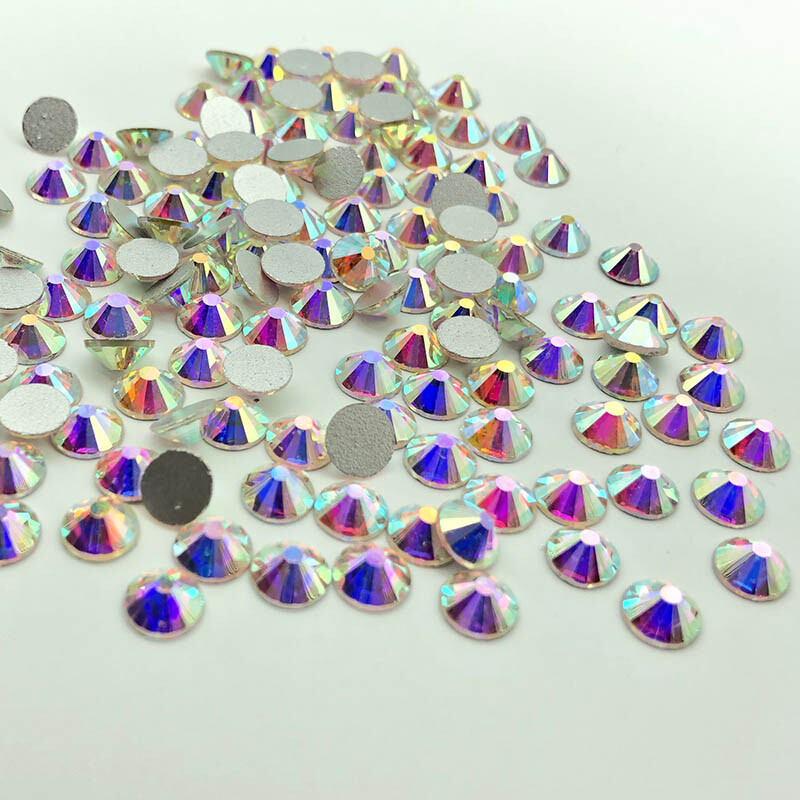 1440pcs Crystal Nail Art Rhinestones FlatBack Glitter Diamond 3D Tips Decoration