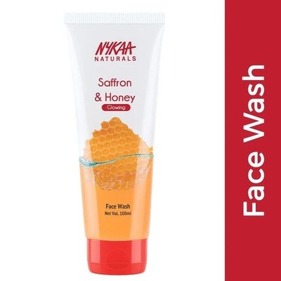 Nykaa Naturals Saffron & Honey Face Wash For Glowing & Brightening Skin (100ml)