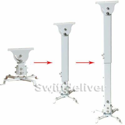 Tilt Swivel LCD DLP Projector Ceiling Mount Bracket Steel Height Adjustable cxr