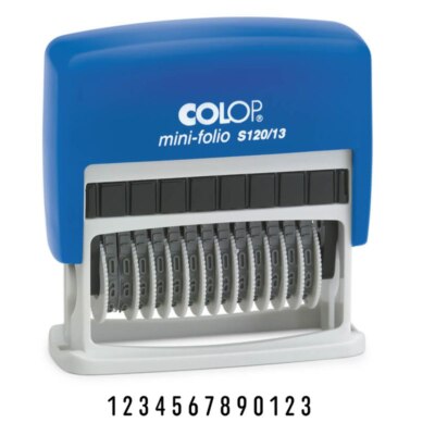 Colop S120/13 13 Wheel Numberer 4Mm Self Inking Stamp - 105091