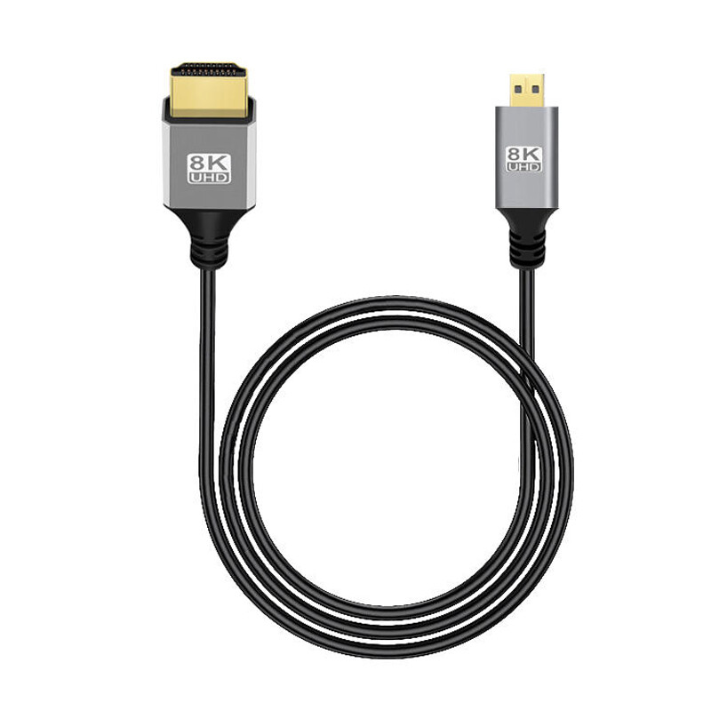 1PCS 8K HD Slimline Micro Compatible-HDMI Camera Ultrabook Monitor Cable