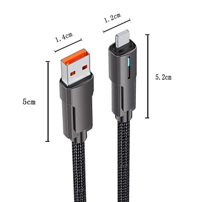 120W 3+2 Multi-Port Fast Wall Charger &100W 4 in1 Data Cable For All Phones