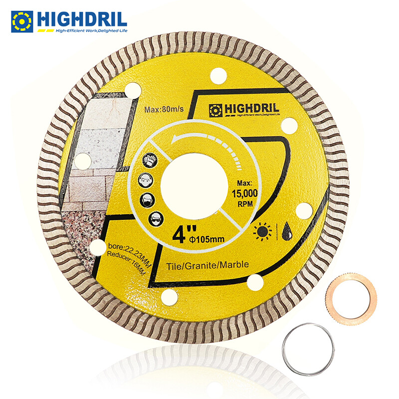 4inch Turbo Diamond Saw Blade Porcelain Marble Tile Granite Cutting Disc Cutter