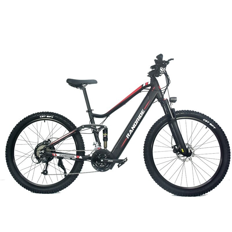 27.5inch Electric Bicycle Hydraulic Brake 21speed Road MTB Ebike Full Suspension