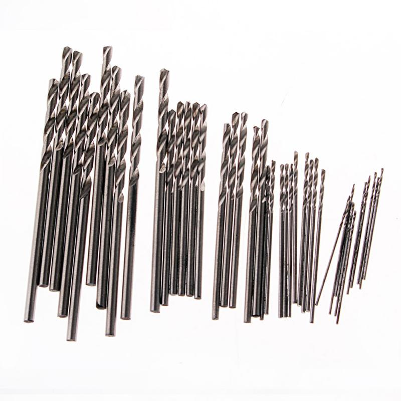 10PCS 0.3-3.5mm Drill Bit Set HSS  Length Twist Metal Drill Bits Tools