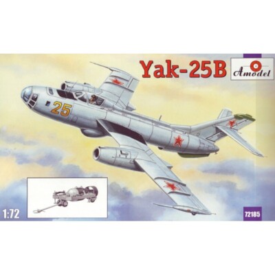 Amodel 72185 Plastic model airplane kit Scale 1:72 Yakovlev Yak-25B - kits model