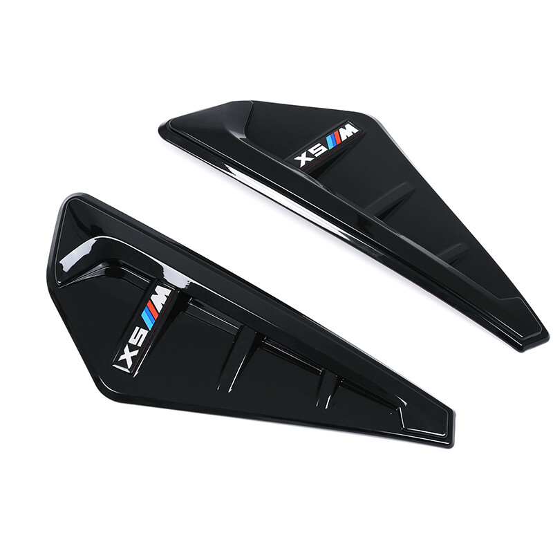 Gloss Black Exterior M Style Side Fender Trim Air Vents For BMW X5 M G05 X SAVs