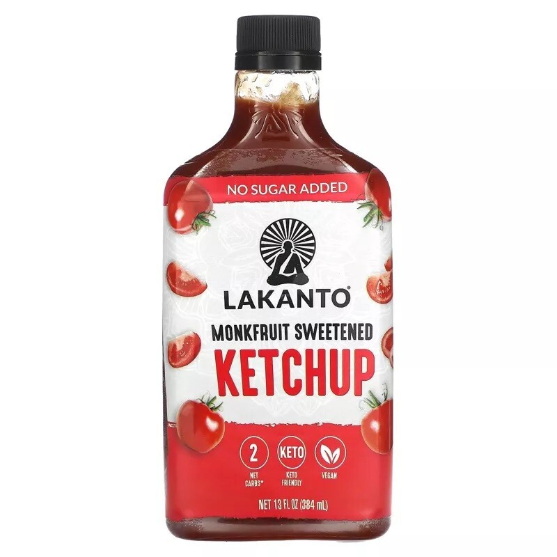 Lakanto Sugar-Free Ketchup Monkfruit Sweetened  Keto, Paleo 13 oz (1 Bottle)
