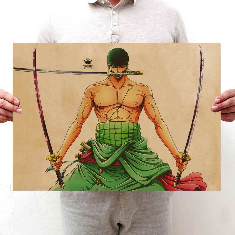 Anime One Piece Pirate Hunter Roronoa Zoro Arte Cartel Impresion De Pared Decoracion Para El Hogar Ebay