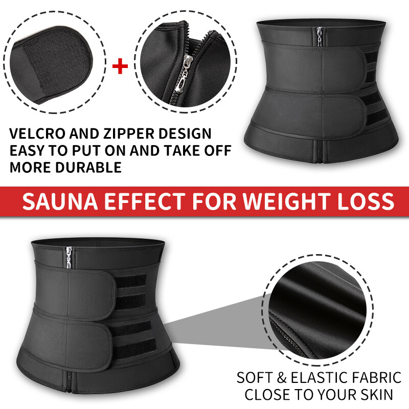 Women Body Shaper Waist Trainer Sauna Neoprene Sweat Belt Tummy Control Yoga Gym