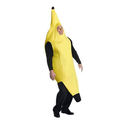 Banana Costume Fancy Dress Outfit Unisex Men Women Funny Stag Novelty Fruit