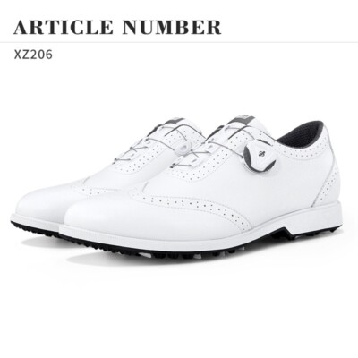 PGM Waterproof Men Golf Shoes British Style Sports Trainers Quick Lace Footwear