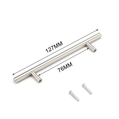 Thick Feel T Pull Handle Rounded Trim For Cabinet Doors Drawer Pulls Wardrobes
