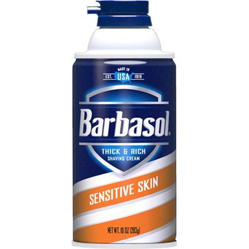 Barbasol Sensitive Skin Thick and Rich Shaving Cream, 10 Oun