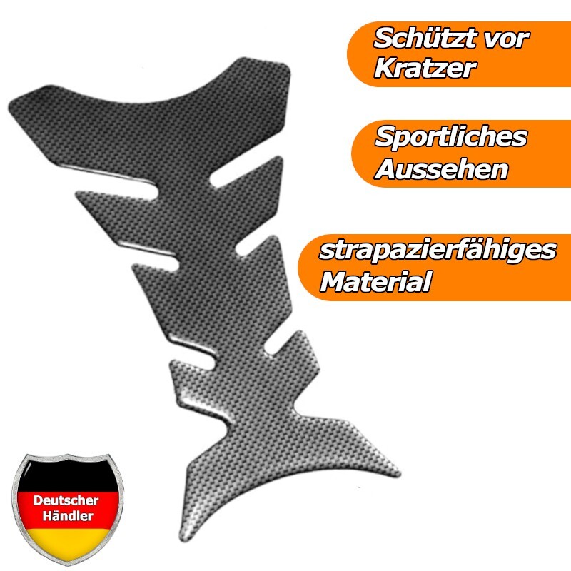 Tankpad-3d Carbon-Protector Kratz Schutz Kawasaki Honda Suzuki Yamaha Ducati Ktm
