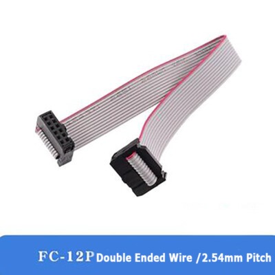 2.54mm Pitch IDC 6/8/10/12/14-64 Pin Flat Ribbon Cable Connector 10CM-5M Length
