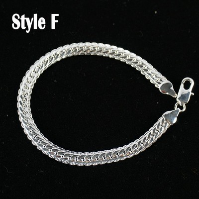 Silver Filled Bangle Bracelet Necklace Set Image