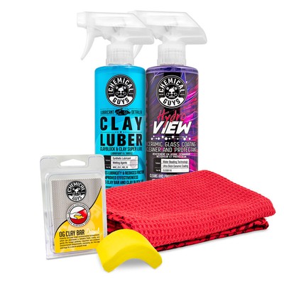 Chemical Guys Window / Glass Cleaner / Decontamination & Sio2 Protection Kit 