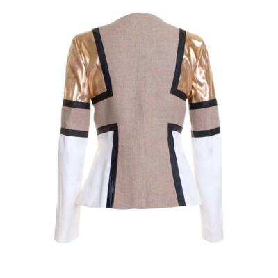 Pre-owned Jc De Castelbajac Castelbajac Key Of Life Jacket In White