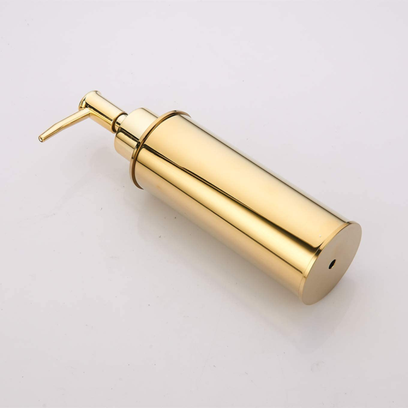 BGL Soap Dispenser,Stainless Steel Liquid Hand Free Standing (Gold, Round)