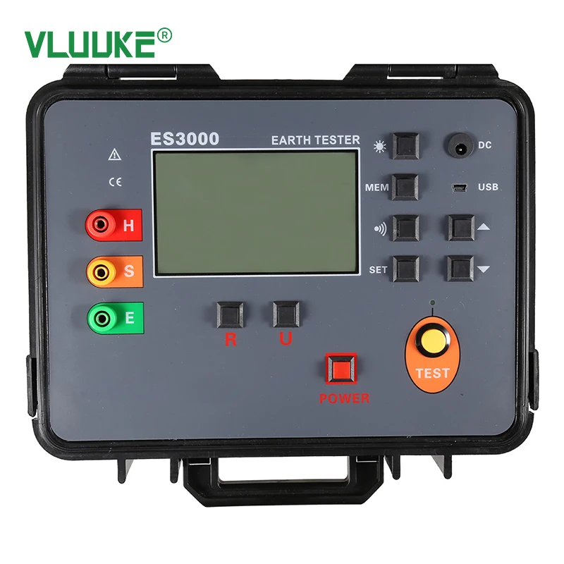 ES3000 Digital Insulation Tester Earth Ground Resistance Tester with Digital Dis