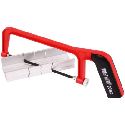 Handsäge mit Gehrungslade Aluminium Sägebogen 145 mm Schneidlage Hand Säge
