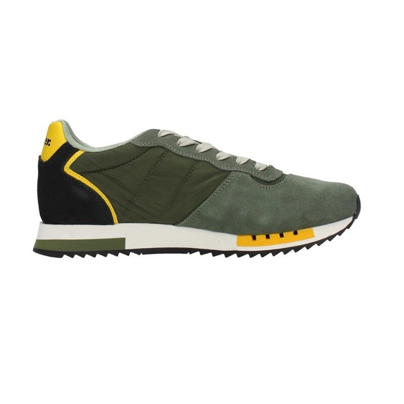 BLAUER HERRENSCHUHE BLAUER SNEAKERS QUEENS GRÜN MILITÄR