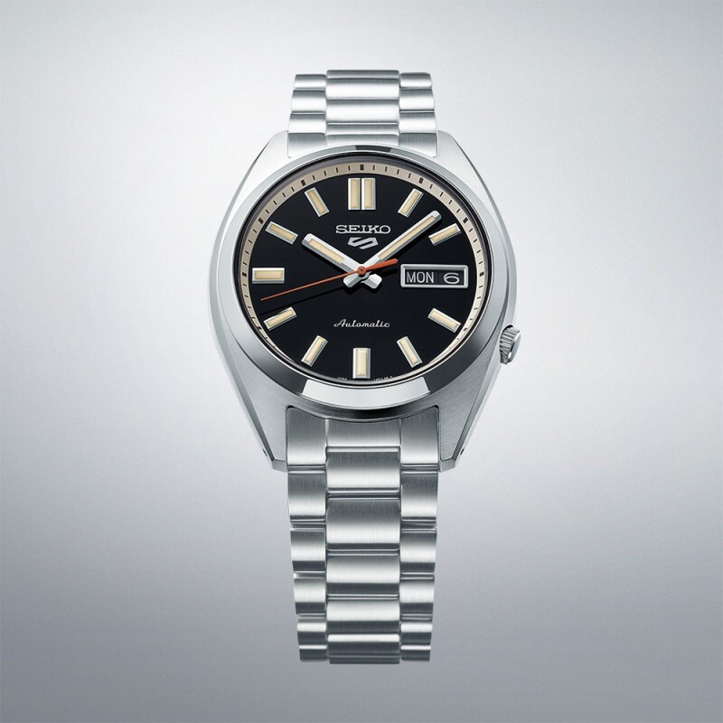 Pre-owned Seiko 5 Sports Srpk89k1 Snxs Series Black Dial Automatic Analog Men Casual Watch