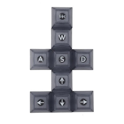 9 Keys DSA Height ABS Backlit Keycaps for WASD Direction Keycap Backlight