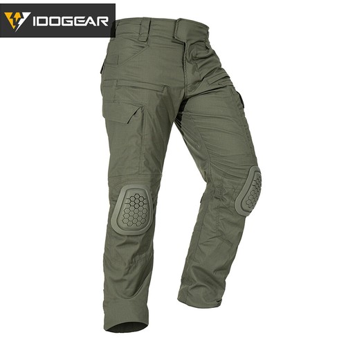 IDOGEAR G4 Military Pants W/ Knee Pads Combat Pants Camo