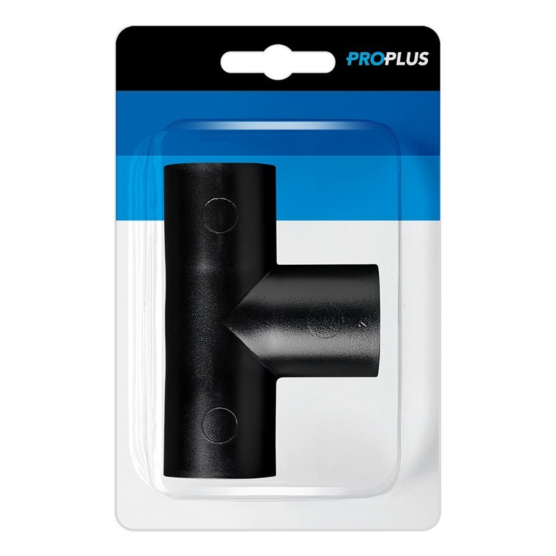 Abwasser-Rohr T-Stück&nbsp;PE schwarz im Blister