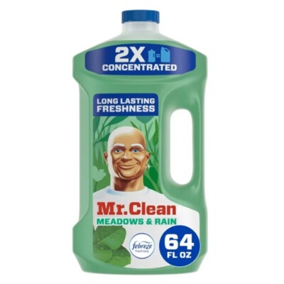 Mr. Clean 2X Concentrated Multi Surface Cleaner w Febreze Meadows & Rain Scent