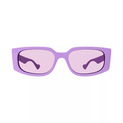 Pre-owned Gucci Gg1534s-004-55 Purple Sunglasses