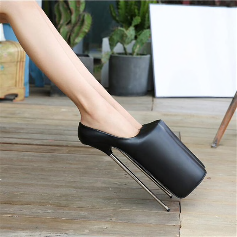 Extreme High Heel 30cm Platform Court Shoes Metal Stiletto Pump Uk3 10