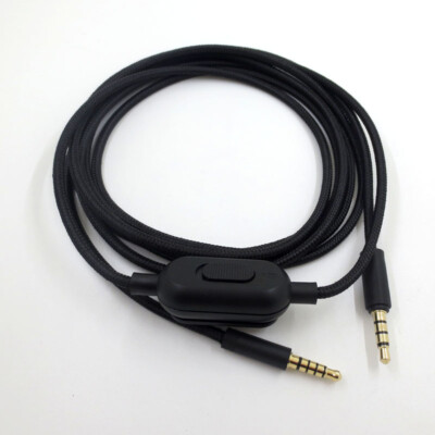 Replacement 2M Cable For Logitech G Pro Inline Mute G Pro X G433 G233 Audio Line