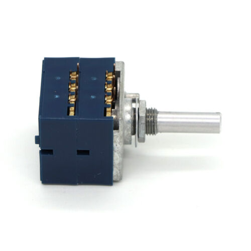 Japan ALPS RK27 250KAX2 LOG Stereo Volume Potentiometer Dual Japan ALPS RK27 250KAX2 LOG Stereo Volume Potentiometer Dual