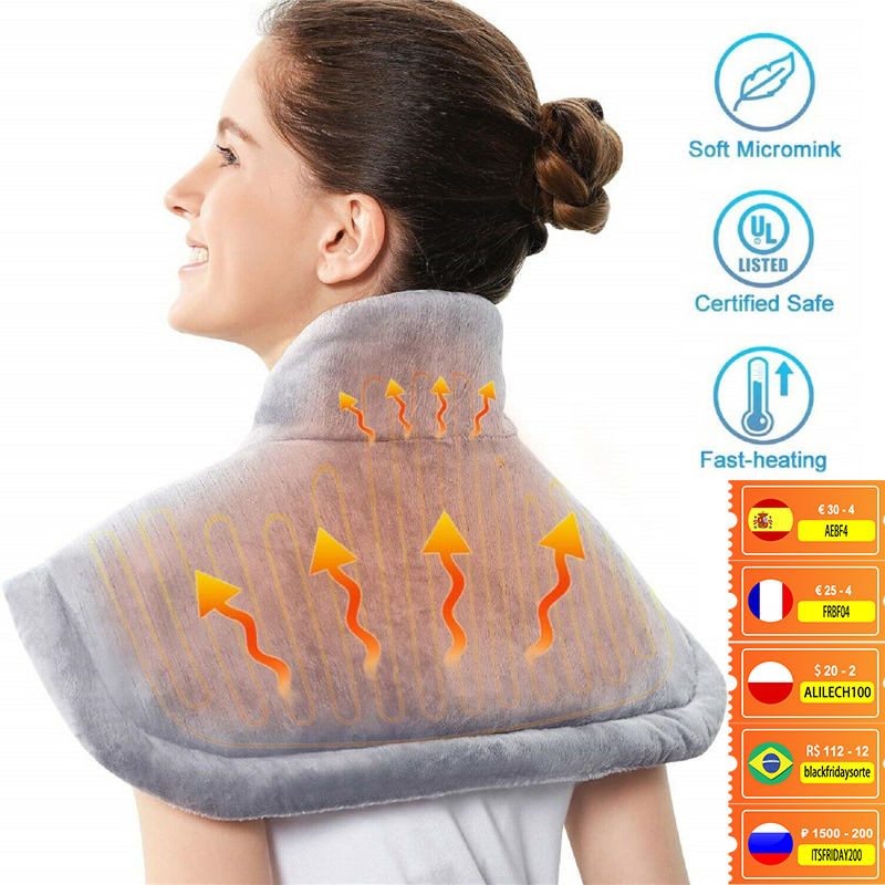 Electric Heating Pad Moist Back Neck Shoulder Heating Pad Heat Therapy Pad