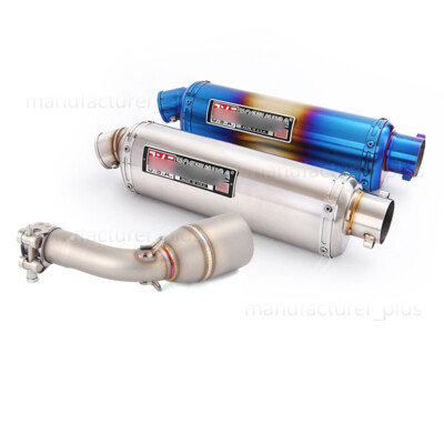 For Benelli TNT 135 125 2017-2024 Slip On Exhaust System Mid Pipe Mufflers 51mm