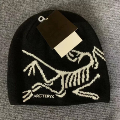 Luxurious Meinu wool Arcteryyx Beanie Hat Bird embroidery Knitted hat