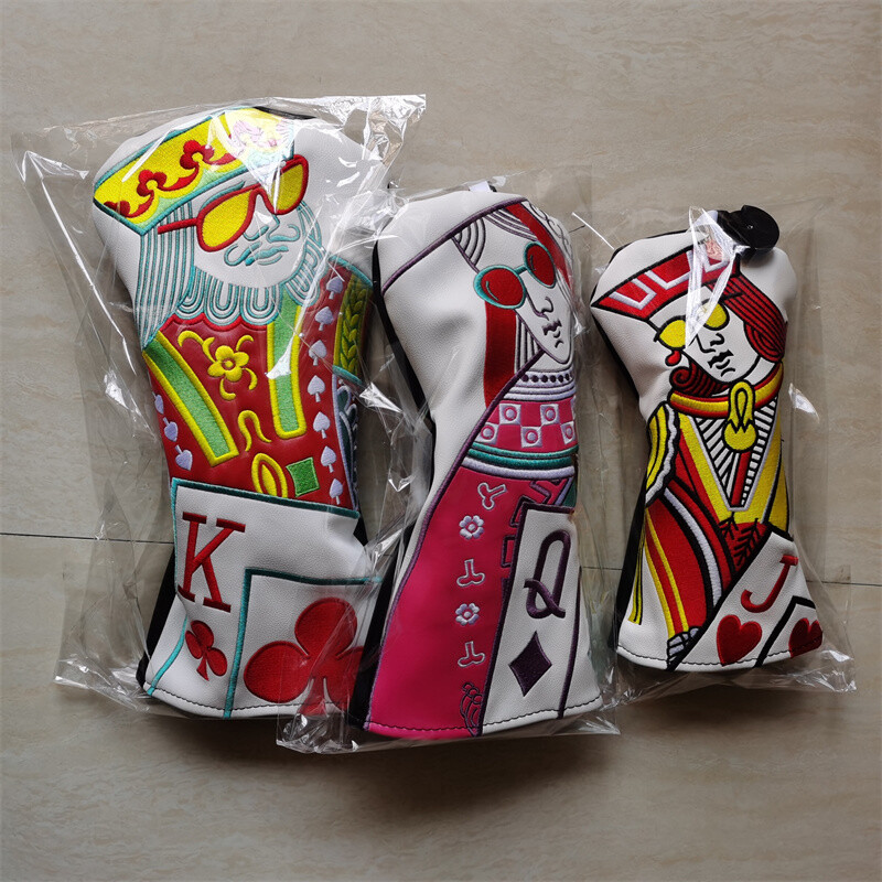 Wood Head Covers Driver Fairway Woods Hybrid Pu Headcovers
